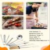 Hozzen 45-Pcs Camping Cooking Utensil Set - Car Camping Essentials Gear for Cooking and Grilling, Portable Camp Kitchen Set, Ideal Gift for RV Tent Camper, Picnics, BBQs, Parties view 2
