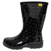 Kprm Women's Rain Boots Waterproof Mid Calf Rubber Garden Boots for Women Outdoor Mud Work with Comfort Insole (Polka Dot, 9) view 4