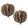 DOITOOL 2pcs Antique Brass Walnut Hand Exercise Chinese Collectibles for Fitness Home Decor Unique Tea Pet Ornaments for Elderly Health and Relief view 1