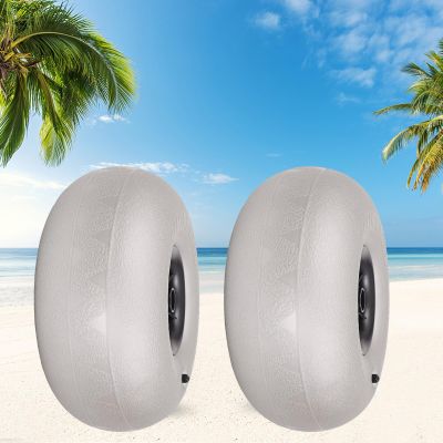 2-Pack Beach Balloon Wheels 10-Inches Replacement Balloon Sand Tires TPU Cart Tires Beach Cart Canoe Cart and Buggy Wheels for Kayak Dolly