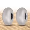 2-Pack Beach Balloon Wheels 10-Inches Replacement Balloon Sand Tires TPU Cart Tires Beach Cart Canoe Cart and Buggy Wheels for Kayak Dolly view 2