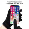 1 Pair of Gloves Men's Winter Warm Cycling Cold Windproof Padded and Thickened Touch Screen Black view 2