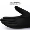 1 Pair of Gloves Men's Winter Warm Cycling Cold Windproof Padded and Thickened Touch Screen Black view 3