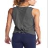 Bestisun Womens Exercise Tops Yoga Shirts Workout Dance Athletic Clothing Breathable Gym Tanks Deep Gray M view 1