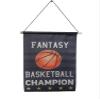 Fantasy Basketball Championship Banner Flags Trophy, 8.7 x 13.2 Inch view 2