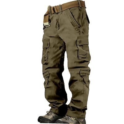 ZYXTIM Men's Tactical Pants Water Resistant Flex Ripstop Cargo Pants Lightweight Hiking Pants with Multi Pockets