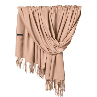 Winter Warm Wraps For Women Pure Shawl Wraps Extra Large Thick Soft Pashmina Scarf Solid Color Shawl (Khaki-a, One Size)