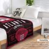 HDI7DEJ Custom Throw Blanket Football,Unisex-Adult Fleece Throw Blanket Personalized Fans Gifts for Men Add Name and Number, 50" x 40",60" x 50",80" x 60",Products Ships Next Day, Printed in USA view 4