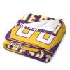 HDI7DEJ Custom Throw Blanket Football,Unisex-Adult Fleece Throw Blanket Personalized Fans Gifts for Men Add Name and Number, 50" x 40",60" x 50",80" x 60",Products Ships Next Day, Printed in USA view 3