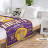 HDI7DEJ Custom Throw Blanket Football,Unisex-Adult Fleece Throw Blanket Personalized Fans Gifts for Men Add Name and Number, 50" x 40",60" x 50",80" x 60",Products Ships Next Day, Printed in USA view 4
