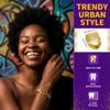 4 Pcs Gold Plated Gold Tooth Cap and Cuban Link Bracelet for Men Hip Hop Teeth Accessories Plain Single Tooth Cap for Teeth Mouth Realistic Fake Teeth Grills for Party Open Face Front Tooth Caps view 3