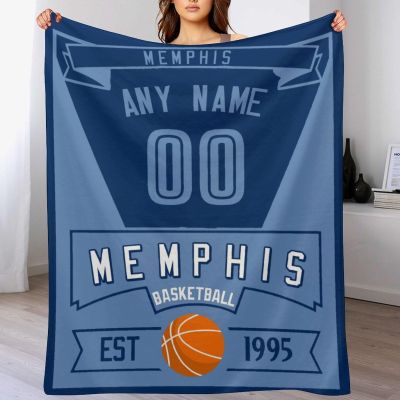 HDI7DEJ Custom Throw Blanket Basketball,Unisex-Adult Fleece Throw Blanket Personalized Fans Gifts for Men Add Name and Number, 50" x 40",60" x 50",80" x 60",Products Ships Next Day, Printed in USA