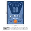 HDI7DEJ Custom Throw Blanket Basketball,Unisex-Adult Fleece Throw Blanket Personalized Fans Gifts for Men Add Name and Number, 50" x 40",60" x 50",80" x 60",Products Ships Next Day, Printed in USA view 2