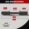 16" Olympic Dumbbell Handles, Pair of Loadable Dumbbell Bar Set for 2 Inch Olympic Weight Plates, Heavy Duty Dumbbell Bar for Home Gym Workout Strength Training, 2 Pair of Spring Collars Included view 2