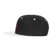 Anarchy Symbol Snapback Hats Classic Adjustable Flat Brim Contrast Hip Hop Hat for Men Women White view 3