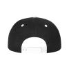 Anarchy Symbol Snapback Hats Classic Adjustable Flat Brim Contrast Hip Hop Hat for Men Women White view 4