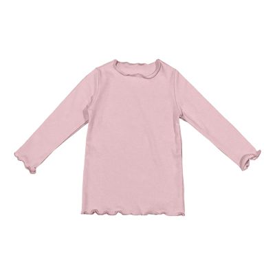 Baby Baby Girls T-Shirt Toddler Long Sleeve Shirt Crewneck Tees Basic Tshirt Tops Light Undershirt (Pink, 6-12 Months)