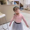 Baby Baby Girls T-Shirt Toddler Long Sleeve Shirt Crewneck Tees Basic Tshirt Tops Light Undershirt (Pink, 6-12 Months) view 2