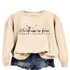ESIKAH Kindness Is Free Sprinkle It Everywhere Sweatshirt Be Kind Shirts Women Crewneck Inspirational Pullovers Kindness Gift Beige view 2