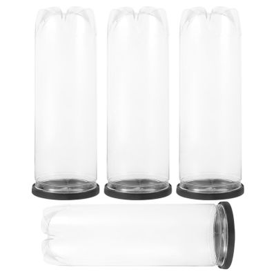 Milisten Sports Ball Holder 4pcs Balls Bottle Tennis Pong Badminton Portable Storage