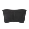 LoriEr Women Bandeau Bra Padded Strapless Bralette Bra Seamless Bandeau Tube Top Stretchy Sports Bra Black view 3
