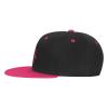 Anarchy Symbol Baseball Hat Classic Adjustable Flat Brim Contrast Hip Hop Hat for Men Women Pink view 3