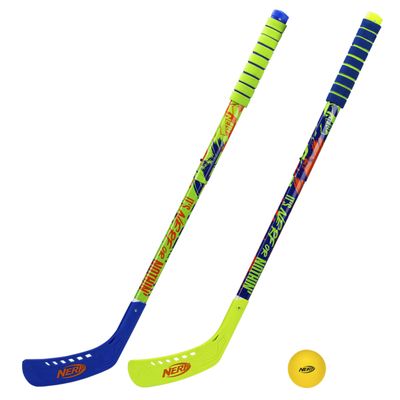 Franklin Sports Nerf Proshot Hockey Sticks + Ball Set - 2 Player