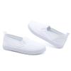 Anproity Girls White Canvas Shoes Kids White Sneaker Boys Tennis Shoes for Toddler Girls Canvas Shoes Slip-on Light Weight Comfortable Causal Skin-Friendly Slip-On White Big Kid 1 view 1
