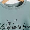 ESIKAH Kindness Is Free Sprinkle It Everywhere Sweatshirt Be Kind Shirts Women Crewneck Inspirational Pullovers Kindness Gift Black view 3