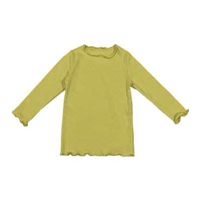 Baby Baby Girls T-Shirt Toddler Long Sleeve Shirt Crewneck Tees Basic Tshirt Tops Light Undershirt (Green, 4-5 Years)