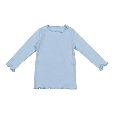 Baby Baby Girls T-Shirt Toddler Long Sleeve Shirt Crewneck Tees Basic Tshirt Tops Light Undershirt (Blue, 3-4 Years)