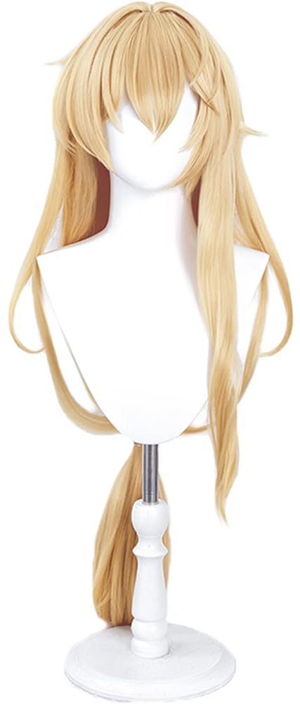 TTYAO REII Anime Cosplay Wig Adult Hair Heat Resistant Synthetic Wig for Men Costume Party Role Play Props (Light Blonde)