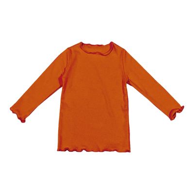 Baby Baby Girls T-Shirt Toddler Long Sleeve Shirt Crewneck Tees Basic Tshirt Tops Light (Orange, 18-24 Months)