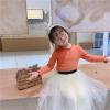 Baby Baby Girls T-Shirt Toddler Long Sleeve Shirt Crewneck Tees Basic Tshirt Tops Light (Orange, 18-24 Months) view 3