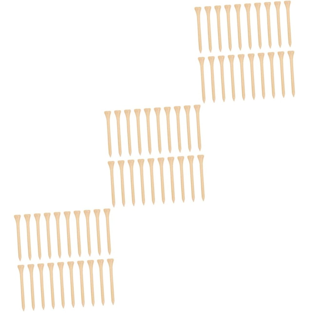 BESPORTBLE 300pcs Golf Tees Wooden Pegs Height Control for Outdoor Compact Design Golf Accessories for Smooth Shots and Improved Performance