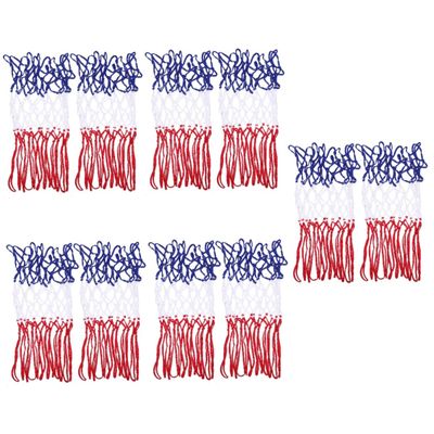 BESPORTBLE 10pcs Woven Basketball Nets for Indoor and Outdoor Use Heavy Duty Replacement for Community Courts and Parks