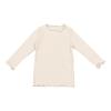 Baby Baby Girls T-Shirt Toddler Long Sleeve Shirt Crewneck Tees Basic Tshirt Tops Light Undershirt (Beige, 3-4 Years) view 1