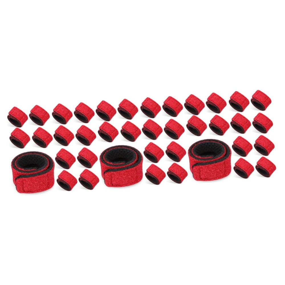 BESPORTBLE 30pcs Elastic Fishing Rod Wraps Neoprene Belt for Fly Fishing Pole Sleeve Protector Accessories