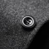 Zeiyignr Men's Classic Wool Trench Coat Single Breasted Mid Long Wool Blend Top Pea Coats Jackets Business Casual Overcoat view 4