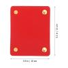 2pcs Leather Luggage Handle Wraps, Handbag Handle Grip Protectors Soft Purse Strap Cover Pad with Brass Clasps for Suitcases, Shopping Bag Red view 4