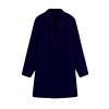 Ctreela Stylish Lapel Collar Overcoats for Men's Wool Blend Slim Fit Mid Length Trench Coats Single Breasted Windbreaker view 2