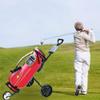 Golf Cart 3 Wheel, Golf Push Cart One Second to Open and Close, Collapsible Golf Caddy, Lightweight Golf Cart view 3