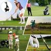 Golf Cart 2-Wheel Aluminum Golf Cart Foldable Storage Golf Trolley Cart Compact Pull Caddy Cart Golf Course Supplies view 3