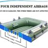 Fishing Dinghy, Drifting Boat, Inflatable oars and Pumps, can accommodate 1-2 People, with a Load Capacity of 200 kg,A view 4