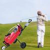 3 Wheel Golf Cart One Second to Open and Close, Collapsible Golf Caddy, Lightweight Golf Cart with Scorecard view 4