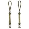DELORIGIN 2pcs Knife Lanyards with Alloy Skull Beads Tactical Lanyard Clip Pendant Strap EDC Accessories for Knife Buckle Travel Car Keychain Backpack Camping Zipper Pulls view 1