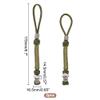 DELORIGIN 2pcs Knife Lanyards with Alloy Skull Beads Tactical Lanyard Clip Pendant Strap EDC Accessories for Knife Buckle Travel Car Keychain Backpack Camping Zipper Pulls view 2