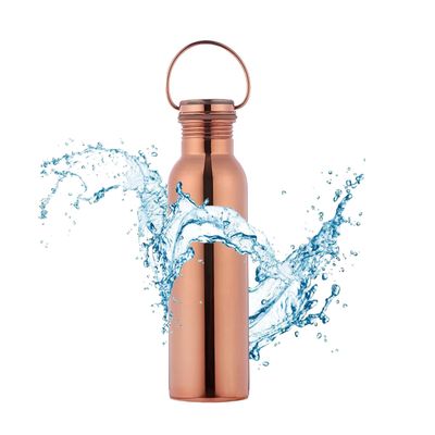 Nature Blaze Copper Water Bottle Drinking for Women and Men Sports, Gym, Outdoors, Yoga, Health Benefits (Plain Copper Bottle 1Ltr)