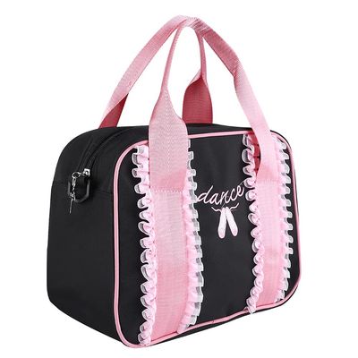 MUNEFE Dance Bag for Girls, Ballet Dance Gym Duffel Bag, Carry On Tote Bag Dance Bag for Girls Women Travel Bag(Black)
