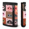 Set of Funny Pig Faces Trifold Wallet for Men Women Portable Slim Purse Zip Closure Pocket Wallet view 3
